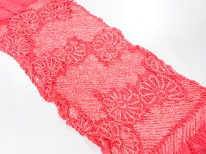 正絹　絞り　帯揚げ